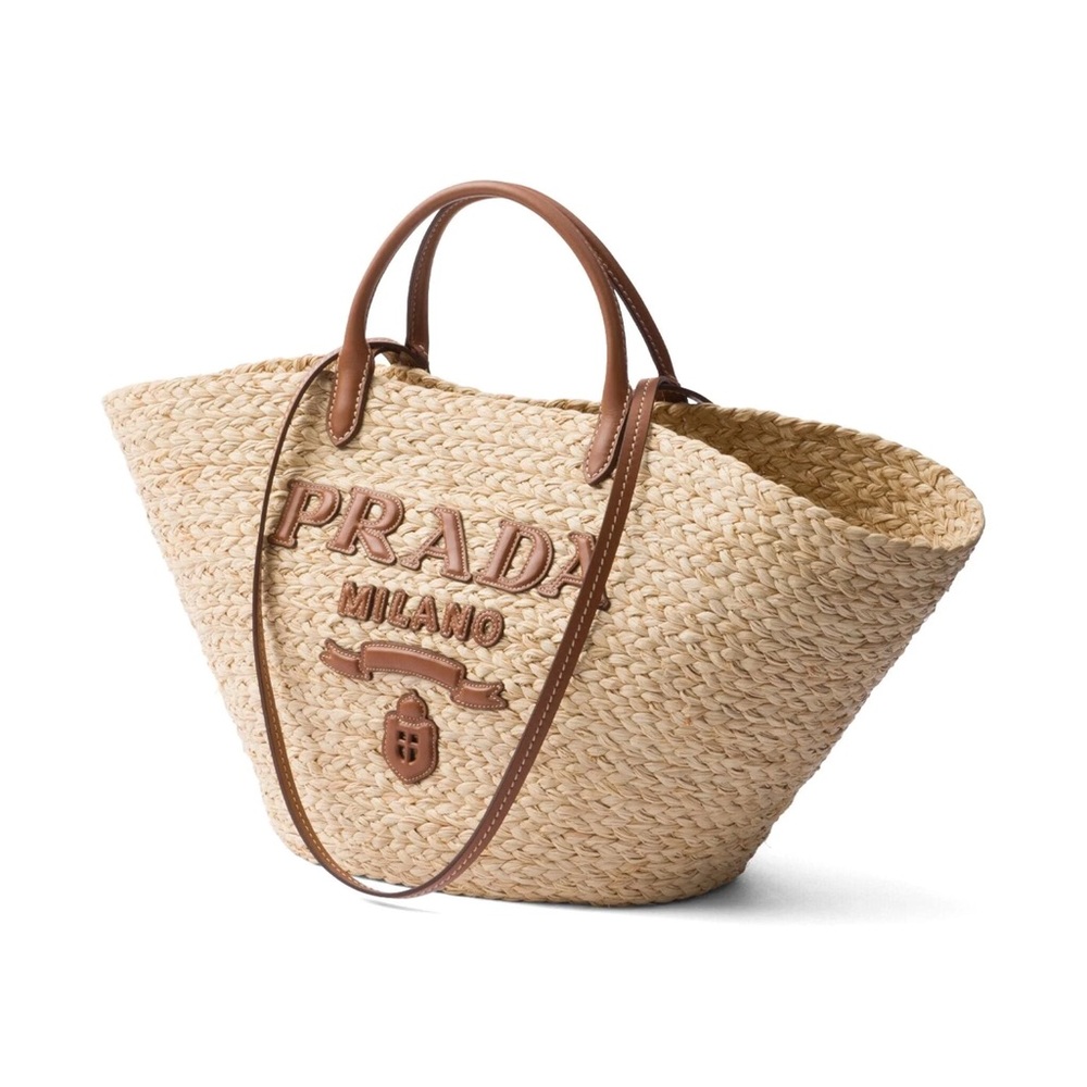 ❌❌SOLD! New Prada Large Raffia Tote Bag - Picture 2 of 4